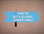 How To Set a Classic Dinner Table