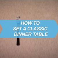 How To Set a Classic Dinner Table
