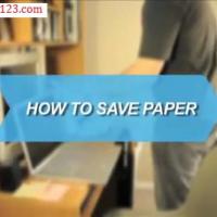 How to save paper