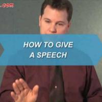 How To Give a Speech